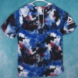 Reebok Athletic Hoodie, Short Sleeve, Men's, Size Medium